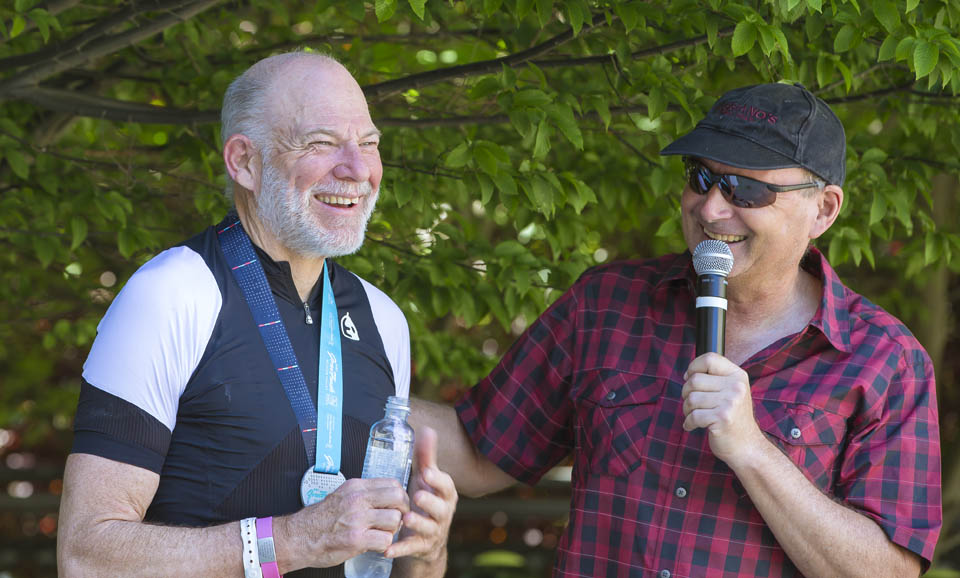 Bob Rol being interviewed at the event in 2018