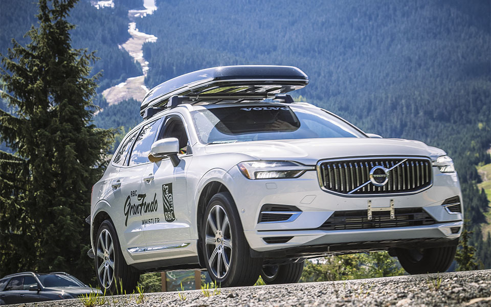 The RBC GranFondo Whistler official Volvo vehicle