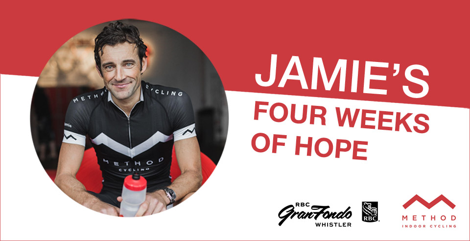 Jamie's four weeks of hope - free online cycling classes with Method and RBC GranFondo Whistler